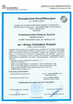 Świadectwo Kwalifikacyjne Nr 14/337/XV/2025